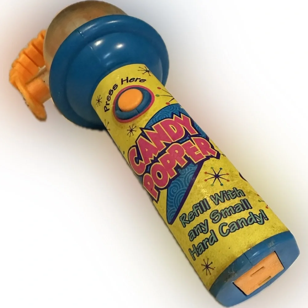 VTG 1995 CANDY POPPER FLAWED HANDHELD COLLECTIBLE SPINNER TOY 7” CAP TOYS, Inc